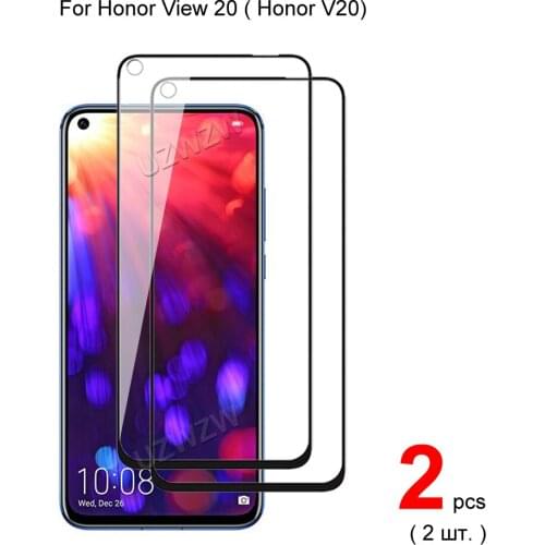 2pcs Full Cover Tempered Glass For Honor View 20 Screen Protector Protective Glass For Honor View 20 V20