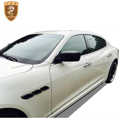 For Maserati Quattroporte 2013-2016 Carbon Fiber Leap Style Front Lip Rear Splitter Side Skirts Rear Wing Spoiler Body Kit