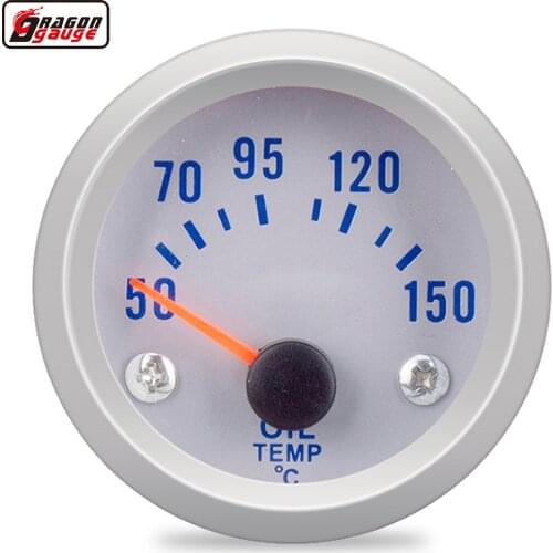 Dragon 52mm 2" Automotive Oil Temperature Ggauge Auto Dashboard Car Modification Temp Meter 50-150 Celsius Free Shipping