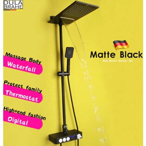 Черные душевые системы DULABRAHE China At AliExpress