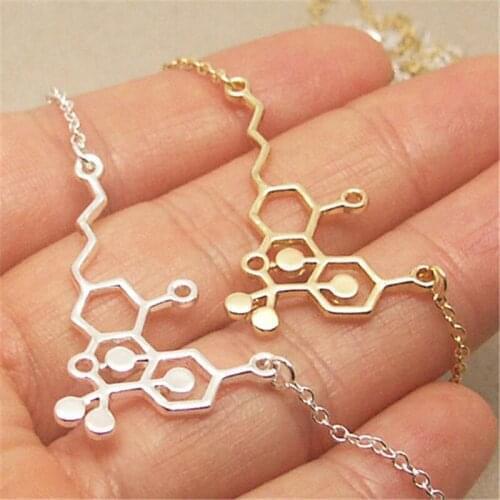 European And American Hot Style Jewelry Science Students HTC Chemical Molecule Necklace Creative