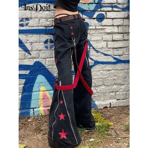 Женские джинсы клеш INSDOIT China At AliExpress