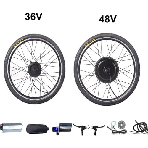 Mountain ebike conversion kit 20-29'' 250W/ 350W/ 500W 36V or 48V 1000W 1500W electric bicycle kit suitable for disc/ V brake