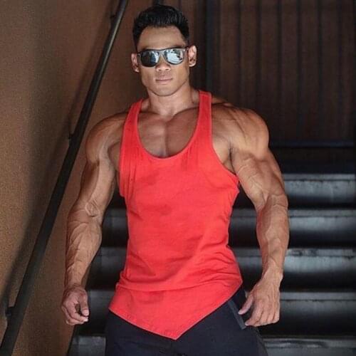 Muscleguys Gyms Tank Top Mens Sportswear Undershirt Bodybuilding Men Fitness Clothing Y back workout Vest Sleeveless shirt