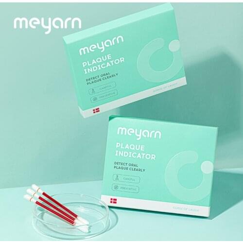 MEYARN Dental Plaque Indicator Oral Health Cleaning For Adults And Children 18 Sticks/Box