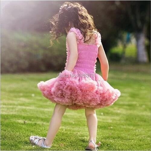 YNQNFS FG7 Lovely Square Neck Tutu Puffy Skirt Party Dresses Flower Girl Dresses