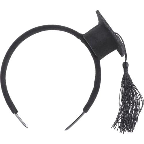 Mini Doctoral Cap Hair Band Party Stereoscopic Headdress Head Piece Graduation Decoration Party Photo Props