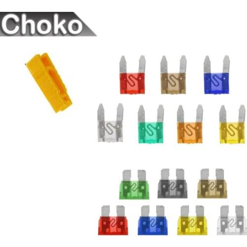28pcs Blade Car Fuses Assortment Kit ,Medium + Small (5A7.5A10A15A20A25A30A) Fuse Car Kit Gift Fuses Puller 2 amp mini fuse