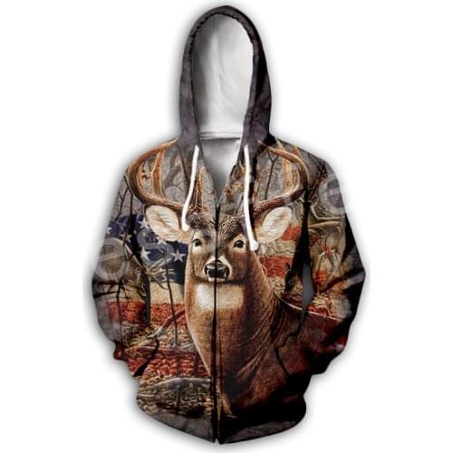 Hunter Animal Camo Fashion Tracksuit 3D Printed Hoodie/Sweatshirt/Jacket/Mens Womens colorful casual Harajuku free shipping
