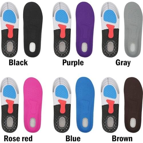 Orthopedic Pad Silicone Gel Insoles Massaging Shock Absorption Supportsport Running for Feet Man Women for Shoes Sole EVA