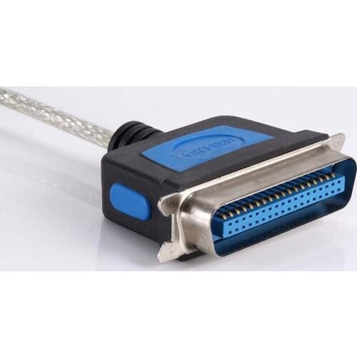 New USB to CN36 IEEE1284 Parallel Port 36 Pin USB2.0 Adapter Converter Printer Cable for Computer PC DOM668