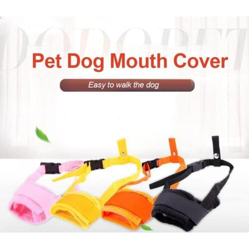 Dog Adjustable Outdoor Buckled Mouth Cover Accessories Anti Barking Biting Puppy Training Protection Supplies Pet Mask Dog