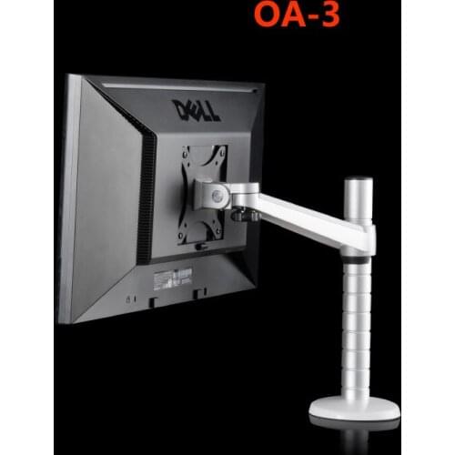 OA-3 Height Adjustable within 27 inch LCD LED Monitor Holder Arm Bracket 360 Degree Rotatable Computer Monitor Stand