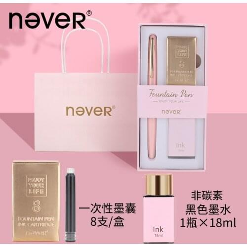 Nordic Simple Series Fountain Pen With Ink Gift Box Set, Calligraphy Pen