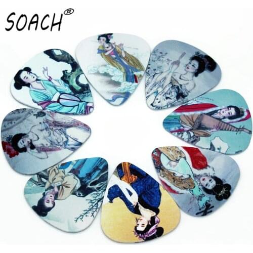 SOACH 10PCS 0.71mm two side design Guitar Accessories pick guitar picks guitar for ukulele