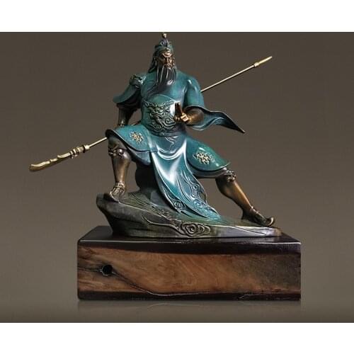 All brass Guan Yu ornaments Guan Erye Wu Wealth Home Decorations