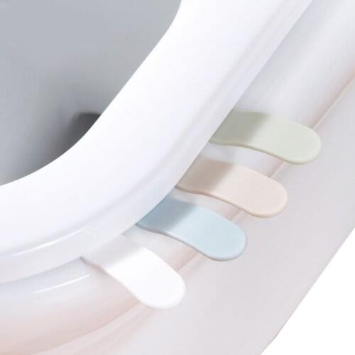 XZJJA 2Pcs Simple Sit Implement Cover Lifting Device Avoid Touching Toilet Lid Handle Bathroom Accessories Toilet Seat Lifters