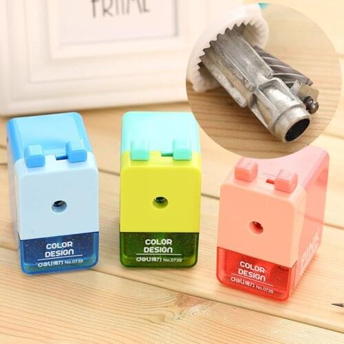 Candy color deli 0739 pink pencil sharpener mint blue color pencil sharpener