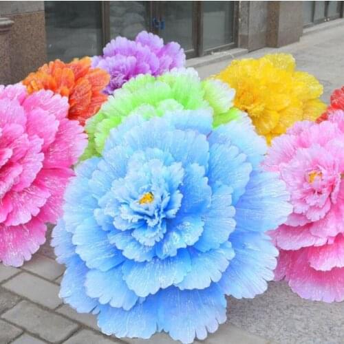 Creative dance performance flower umbrella chinese style two layer cloth umbrellas Free Shipping LX2641