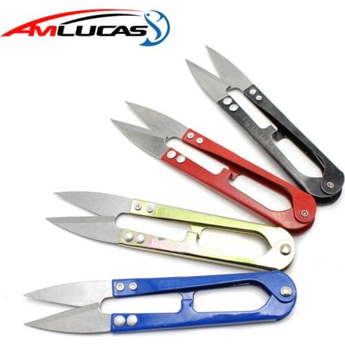 1pcs Stainless Steel Fish Use Scissors Accessories Mini Scissors For Fishing Sewing Scissors Fishing line cutter tools WE279