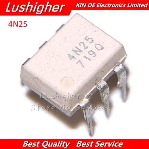 10PCS 4N25 DIP6 DIP Photoelectric Coupler New Original