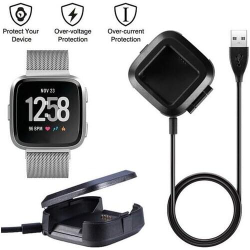 10pcs USB Power Charger Cable Battery Charging Dock For Fitbit versa Smart Watch Convenient for travelers and business users