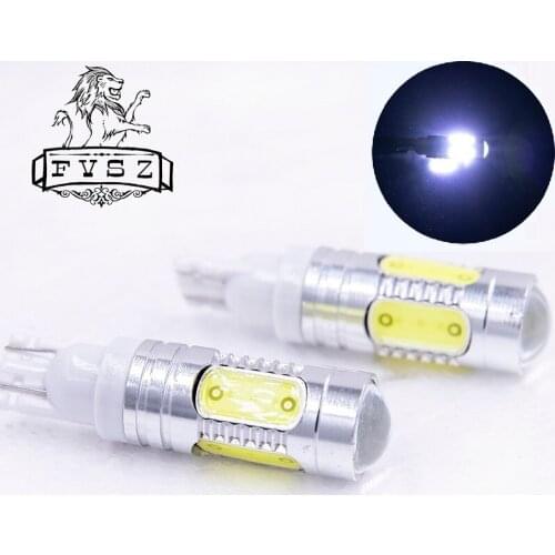 2Pcs T10 LED W5W 7.5w 194 6500K Cars Parking Bulbs 501 168 192 Wedge Clearance Lamp CANBUS Metal White License Light