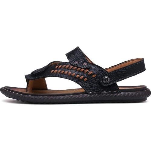 2020 couro deportivas sandale herren for playa beach outdoor vietnam homme ete rasteira verano sandalet rubber heren work para