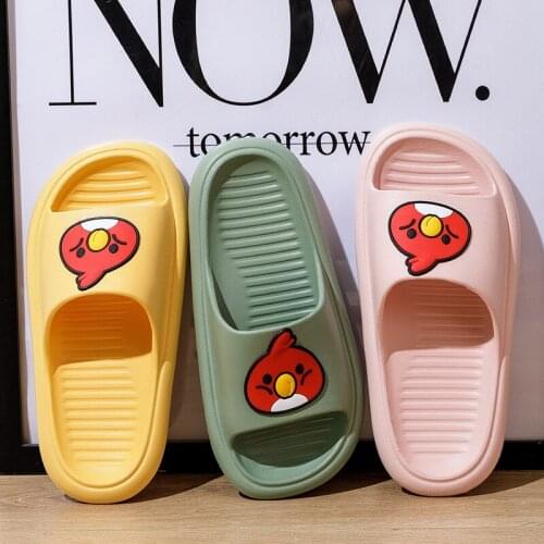 2021 Summer New Slippers Mens Home Thick-soled Bathroom Bathing Non-slip Outdoor Breathable Beach Shoes Women