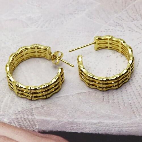 5 Pairs Gold Round Hoop earrings fashion jewelry earrings jewelry for women 51200