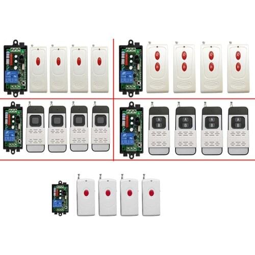 500M AC 220 V 10A 1CH 1 CH RF Wireless Remote Control Switch System Transmitter + Receiver/lamp/Garage Door/shutters/ window