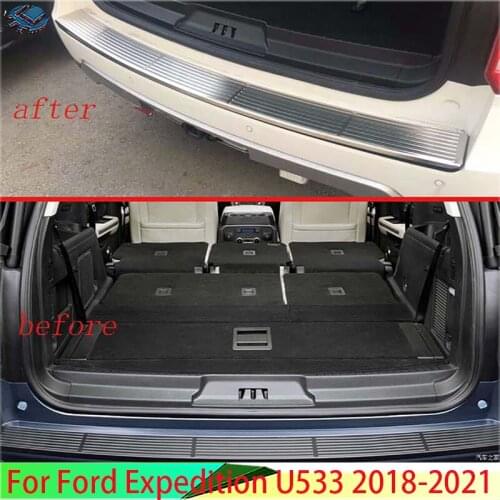 For Ford Expedition 2018 2019 Fourth generation U553 rear bumper protection window sill outside trunks decorative plate pedal