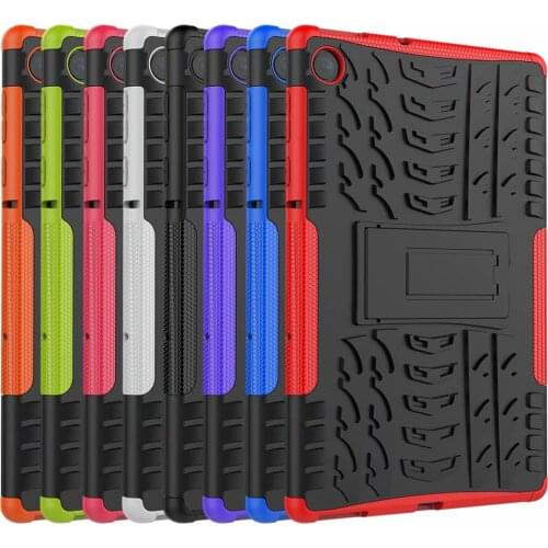 Case for Lenovo Tab M10 Plus 10.3" FHD TB-X606F/X606X Tablet Case Heavy Duty Hybrid Shockproof Protective Cover with Kickstand