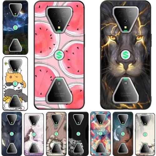 For Xiaomi Black Shark 3 Case 6.67" Painted Black Silicone Soft Phone Case For Xiaomi Black Shark 3 Cover TPU Funda Black Shark3