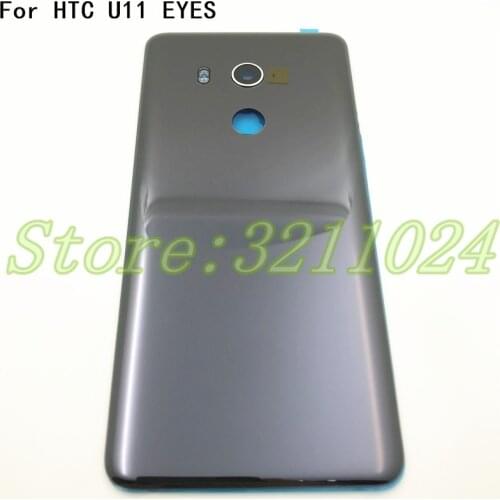 For HTC U11 EYES Original Glass Rear Battery Cover Housing Case Back With Camera Lens+Flash Light Replacement Parts