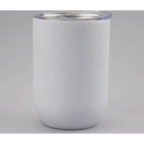 Double Wall Vacuum Insulated 12oz Straight Wine Tumbler Water Cup Stainless Steel Bottle Sublimation Tumbler