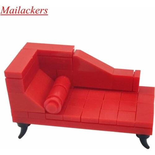 City Friend Sets Blocks Accessories Sofa Pillow Model Red Small Size Parts Toy For Kids Citys Friends Kids Education Toys Gifts