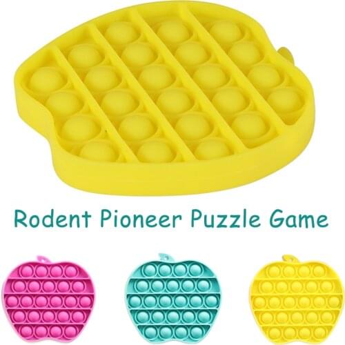 Pop Fidget Reliver Stress Toys Rainbow Bubble Popping Game Antistress Toys Adult Children Sensory Toy To Relieve Autism