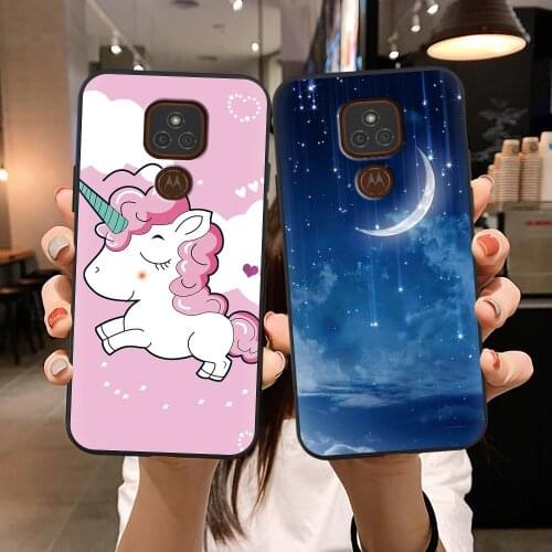 Best seller Cute Phone Case For MOTO E7 Plus Wholesale Beautiful Silicone TPU For Man Anti-knock
