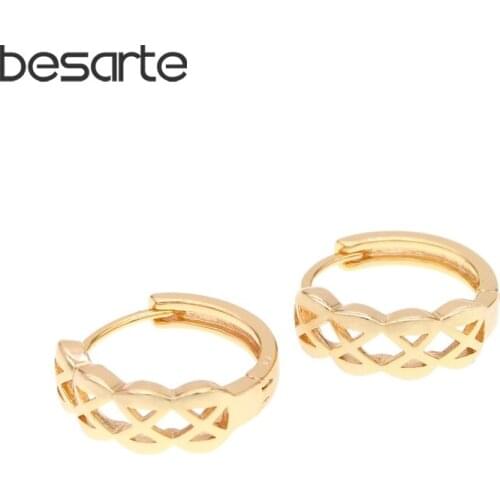 Small Earings Gold Hoop Earrings for Women Oorbellen Goud Boucle D'oreille Ronde Aretes Mujer Kolczyki Orecchini Cerchio E3402