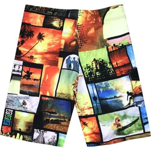 Mens Colorful Beachwear Beach Board Shorts Sexy Swim Trunks Swimsuit Breathable Surf Beach Wear
