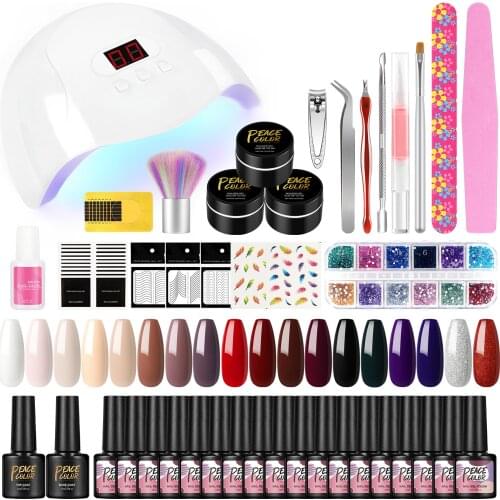 Gel Nail Polish Set 36W UV LED LAMP ALL For Manicure Kit Gel Varnish Electric Nail Drill Manicure Sets Nail Art Tools Top Base