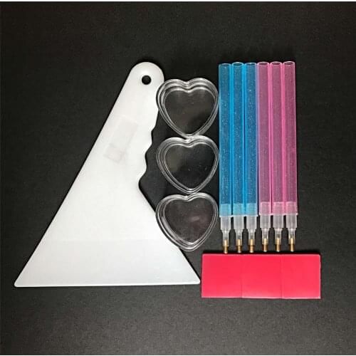 Diamond Painting Kits Point Drill Pen Wax with Heart Shaped Jar Bottle Convenient to Paint DIY 5D DIamond Embroidery Accessories