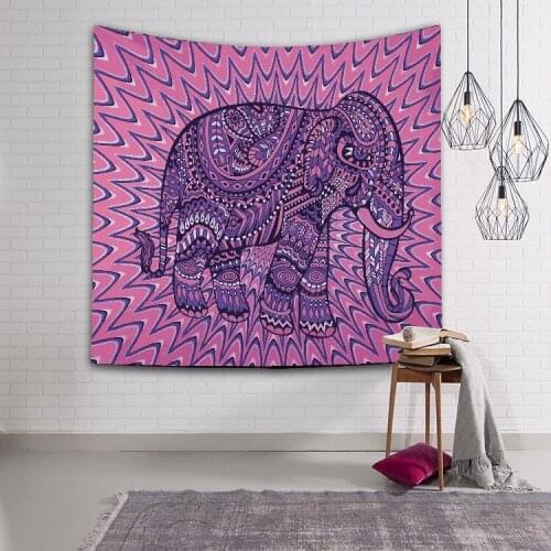 Mysterious elephant pattern Tapestry Wall Hanging Dorm Decor Art Wall Tapestry Hippie Wall Carpet Psychedelic Tapestry Blanket