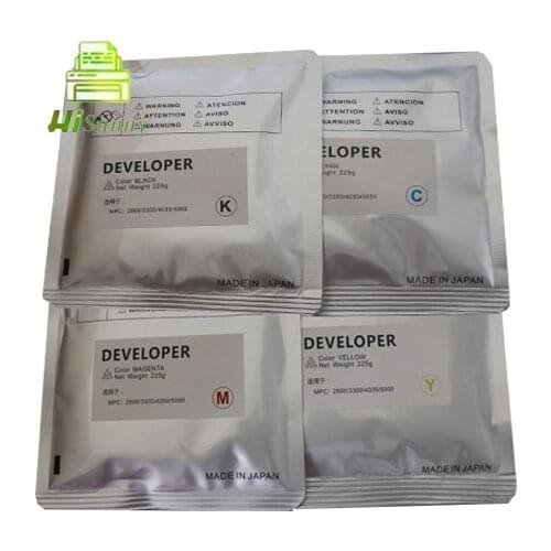 225G 4PC a set new copier compatible for Ricoh MP C2800 C3300 C4000 C5000 iron powder KCMY color developer
