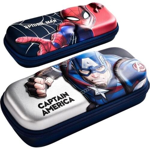 Genuine Marvels Pencil Cases Pouch Childrens Spidermans Cute School Supplies Anime Figure Pattern Stationery Pencilcase