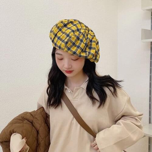 Autumn Hat 100% Berets French Artist Beret Women Painter hat Vintage Girls Berets Female Warm Walking Cap Beanies