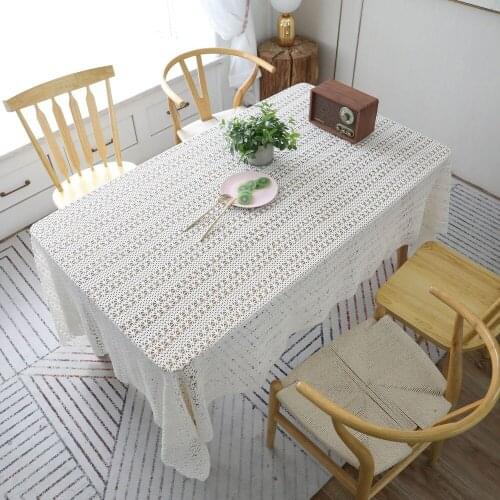 Pastoral Crochet Cover Towel Tablecloth Woven Tablecloth Hollow Tablecloth Tablecloth Piano Towel Table Cover Tablecloth