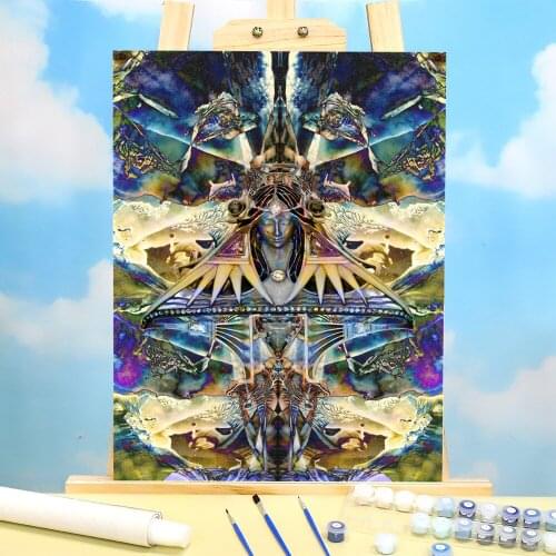 Landscape Art Nouveau. Remix1 Coloring By Numbers Painting Package Oil Paints 40*50 Picture By Numbers Photo New Design Art