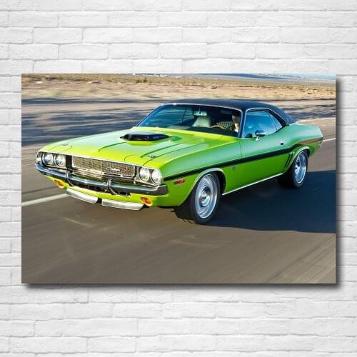 Dodges Challenger Hot Rod Muscle Classic Car Canvas Posters Wall Art Paintings Prints for Home Room Decor